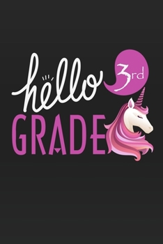 Paperback Hello 3rd Grade: Unicorn School primary composition notebook for kids Wide Ruled copy book for elementary kids school supplies student Book