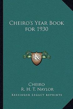 Paperback Cheiro's Year Book for 1930 Book