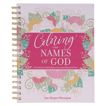 Spiral-bound Coloring Devotional Names of God Wirebound Book