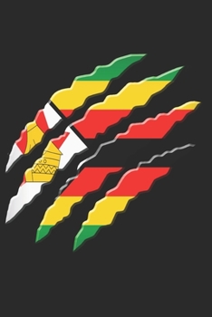 ZIMBABWE NOTEBOOK: Zimbabwe Notebook | college book | diary | journal | booklet | memo | composition book | 120 sheets - Dot Grid paper 6x9 inch