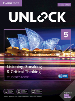 Paperback Unlock Level 5 Listening, Speaking & Critical Thinking Student's Book, Mob App and Online Workbook W/ Downloadable Audio and Video Book