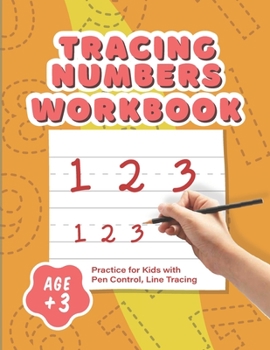 Paperback Tracing Numbers Workbook: Practice for Kids with Pen Control, Line Tracing: Activity Book for Toddlers, Pre K, Kindergarten and Kids Ages 3-5 Bo Book