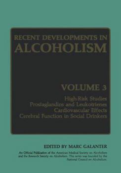 Hardcover Recent Developments in Alcoholism: Volume 3 Book