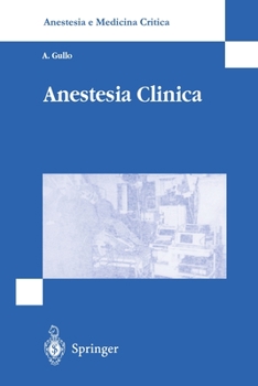 Paperback Anestesia Clinica [Italian] Book