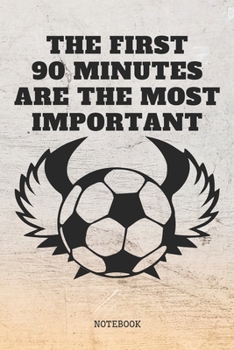 Notebook: Funny Soccer Game Sport Training Planner / Organizer / Lined Notebook (6" x 9")