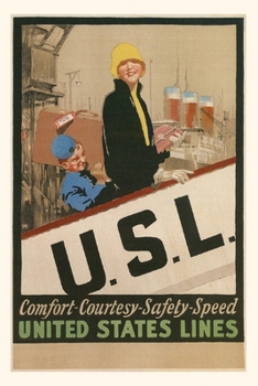 Paperback Vintage Journal USL Travel Poster Book