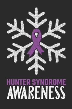 Hunter Syndrome Awareness: Christmas Snowfall College Ruled Hunter Syndrome Awareness Journal, Diary, Notebook 6 x 9 inches with 100 Pages