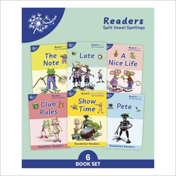 Paperback Phonic Books Dandelion Readers Split Vowel Spellings: Decodable books for beginner readers Split Vowel Spellings (a-e, e-e, i-e, o-e and u-e) Book