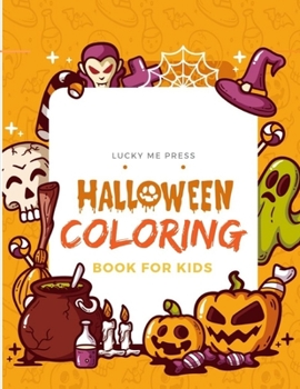 Paperback Halloween Coloring Book for kids Book