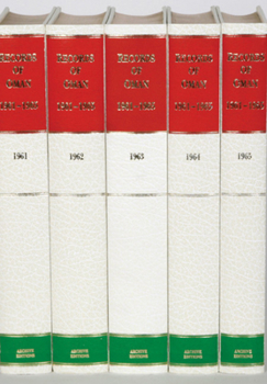 Hardcover Records of Oman 1961-1965 5 Volume Hardback Set Book