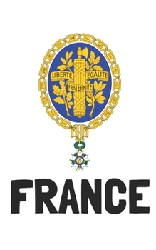 France: Handy journal notebook diary with blank lined paper to write in (Europe)