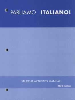 Paperback Parliamo Italiano!: Student Activities Manual Book