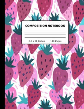 Composition Notebook: Pretty Wide Ruled Paper Notebook Journal | Wide Blank Lined Workbook for Teens Kids Students Girls for Home School College for Writing Notes | 8.5 x 11, 110 pages