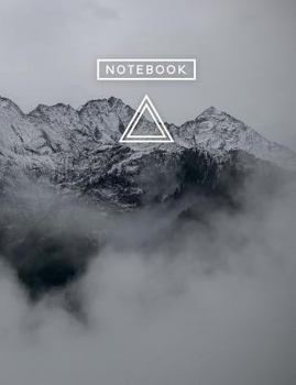 Aesthetic Art Journaling : Light Weight Mountain Hiking Composition Book, 150 College Ruled Pages, Snowy Mountain Clouds