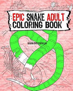 Paperback Epic Snake Adult Coloring Book
