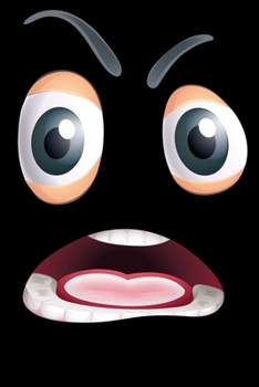 Smiley Emoticon: Notizbuch DIN A5 Blanko 120 Seiten Gesicht Lustige Mimik Comic Smilie Emotion Lachen Schreien  Blick Laune Ausdruck Geschenkidee & ... Planer Tagebuch Notizheft Notizblock