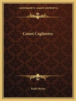 Paperback Count Cagliostro Book