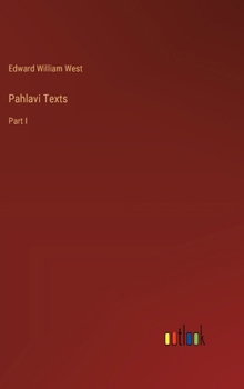 Hardcover Pahlavi Texts: Part I Book