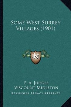 Paperback Some West Surrey Villages (1901) Book
