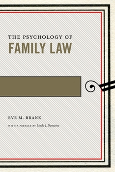 Paperback The Psychology of Family Law Book