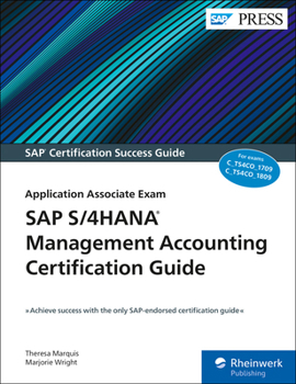Paperback SAP S/4hana Management Accounting Certification Guide: Application Associate Exam Book