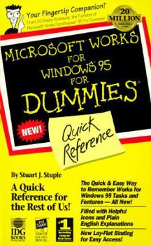 Paperback Microsoft Works Windows Dummies Quick Referende Book