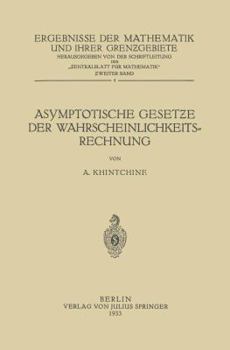 Paperback Asymptotische Geset&#438;e Der Wahrscheinlichkeitsrechnung [German] Book