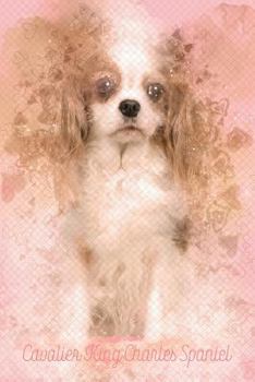 Cavalier King Charles Spaniel: Pink Notebook or Journal with Lines - Cavalier King Charles Spaniel