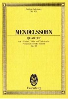String Quartet in F Minor, Op. 80: Study Score