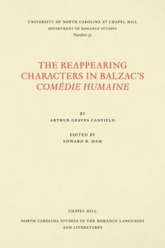 The Reappearing Characters in Balzac's Comédie Humaine