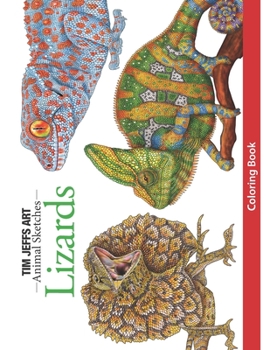 Paperback Lizards Coloring Book