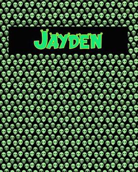Paperback 120 Page Handwriting Practice Book with Green Alien Cover Jayden: Primary Grades Handwriting Book