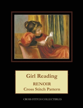 Paperback Girl Reading: Renoir Cross Stitch Pattern Book