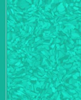 Modern Teal Abstract Design: Diary Weekly Spreads July to December (Academic Planners 2019 - 2020)