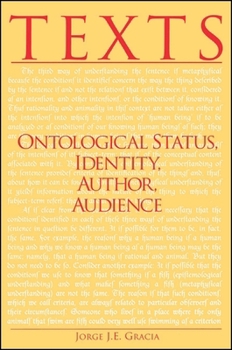 Hardcover Texts: Ontological Status, Identity, Author, Audience Book