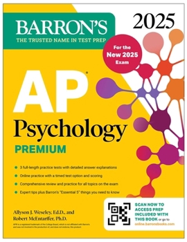 Paperback AP Psychology Premium, 2025: Prep Book for the New 2025 Exam with 3 Practice Tests + Comprehensive Review + Online Practice Book