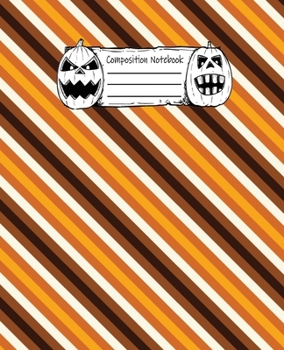 Abstract Halloween Pattern Volume 22 College Ruled Journal: 110 Blank Lined Wide Ruled (7.5 x 9.25) Pages to Jot Down Your Thoughts