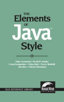 Paperback The Elements of Java(tm) Style Book