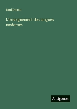 Paperback L'enseignement des langues modernes [French] Book