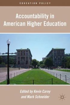 Hardcover Accountability in American Higher Education Book