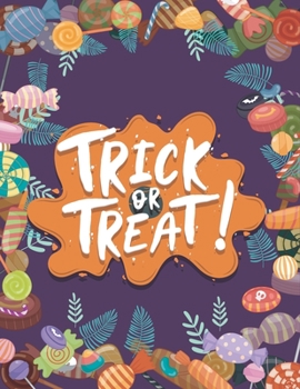 trick or treat!: An Adult Coloring Book with Horror Ghost, Spooky Characters, and Designs for Stress Relief and Relaxation