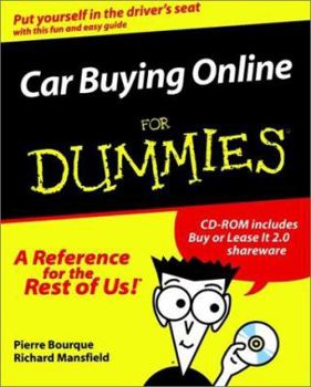 Paperback Car Buying Online for Dummies? [With CDROM] Book