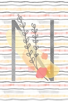 Paperback Food and Exercise Journal with Monogram Letter N: Daily Fitness Tracker for Women Book