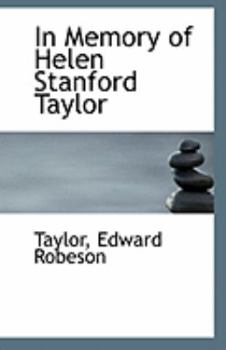 Paperback In Memory of Helen Stanford Taylor Book