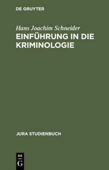 Hardcover Einführung in Die Kriminologie [German] Book