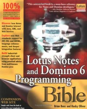 Paperback Lotus Notes and Domino 6 Programming Bible Book