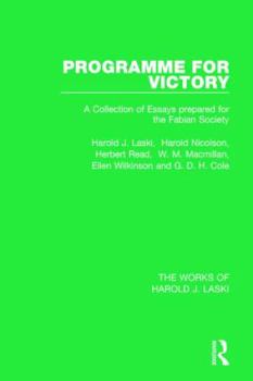 Hardcover Programme for Victory (Works of Harold J. Laski) Book