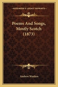 Paperback Poems And Songs, Mostly Scotch (1873) Book