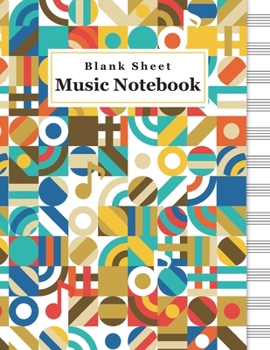 Paperback Blank music sheet notebook: Standard Manuscript Paper, Notebook for Musicians, Staff Paper, Composition Books Gifts Large 8.5x11, 12 Staves, 100 p Book