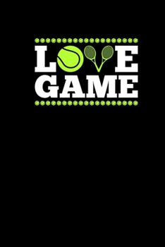 Paperback Love Game: Notebook 6x9 Dotgrid 120 Pages - Tennis Gift Idea Tennis Player Book